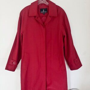 Ladies Raspberry London Fog Coat LARGE
